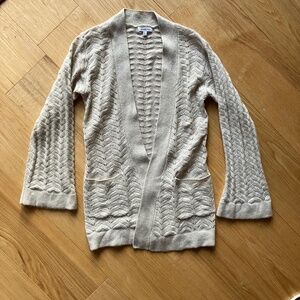 Johnny Was Camille linen and cashmere kimono sweater, x-small